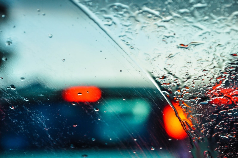 car, no People, abstract, motor vehicle, weather, macro, nature, water, rain, transportation, outdoors, glass - Material, bokeh, traffic, wet, drop, mode of transportation
