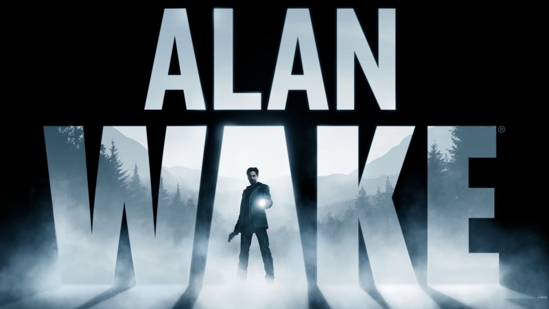 digital composite, communication, young adult, Alan Wake, males, corporate business, western script, text, sign, standing, video games, one person, full length