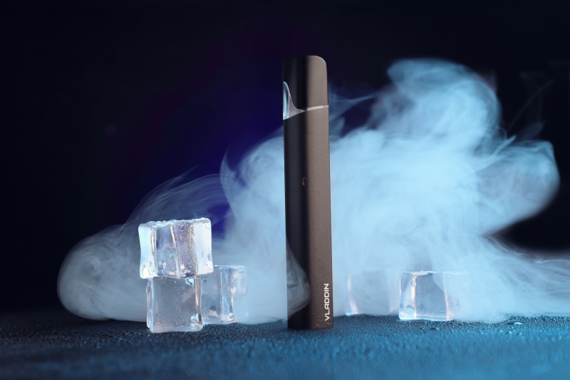 black background, social issues, Mist XG, healthcare and medicine, vape, nature, smoke, close-up, transparent, blue, container, indoors, vaporizers, vapor