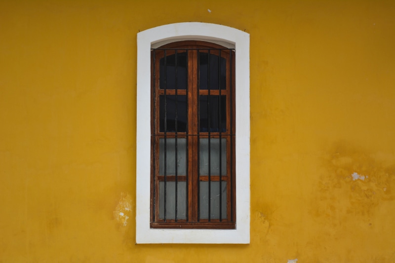 fence, residential district, embassy, apartment, architecture, french, install, symmetry, copy space, no people, india, brown, built structure, window fence