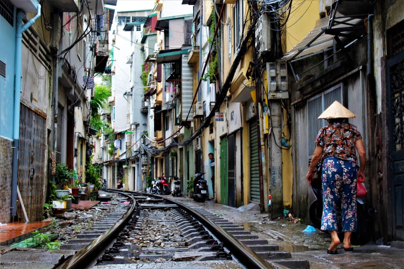 standing, village, architecture, asium, railway, person, cityscape, walking, 5K, travel, rail, editorial, outdoors, side, house, outdoor, tourism, town