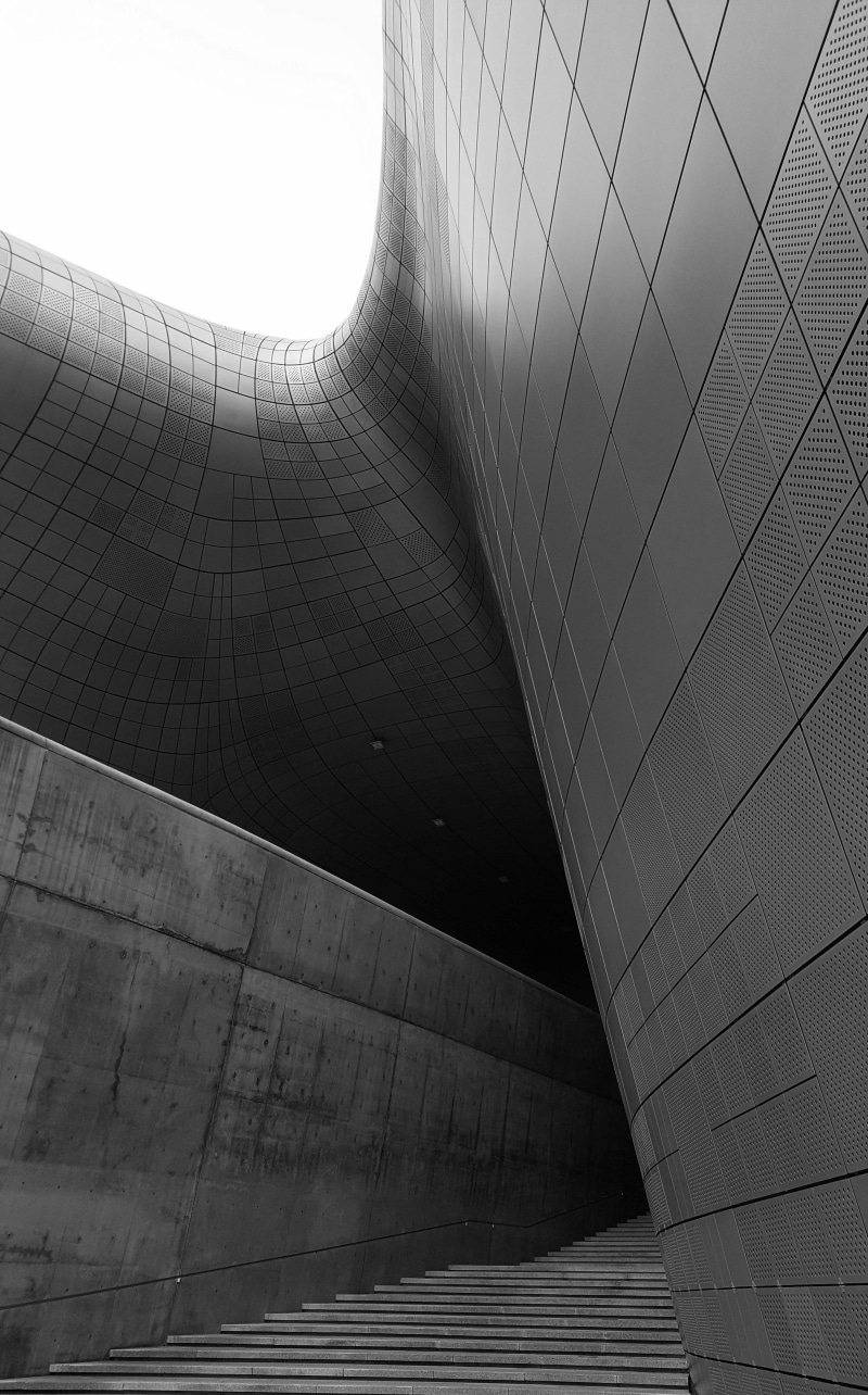 travel, built structure, office building exterior, outdoor, modern, transportation, 4K, seoul city, city, dongdaemun district, curve, building, skyscraper