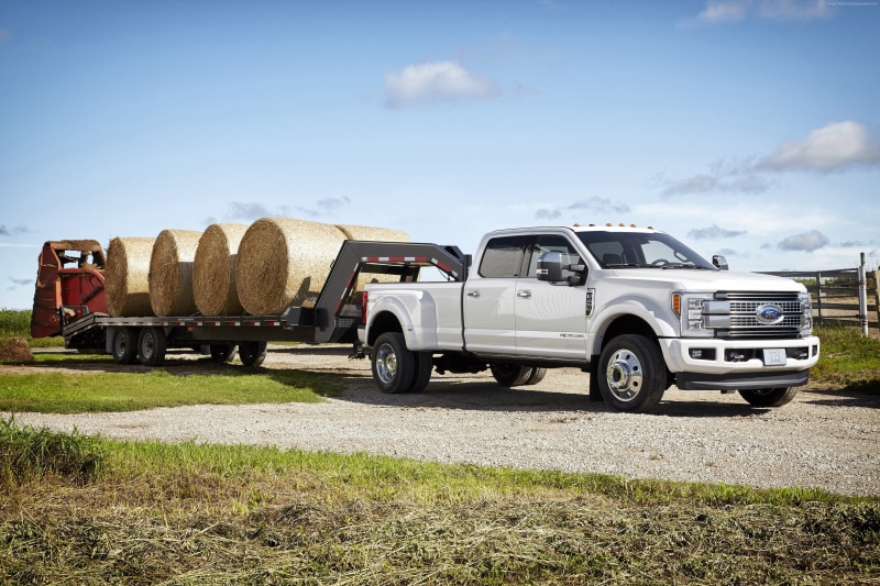 4K, cab, ford f450, crew, white, super duty platinum