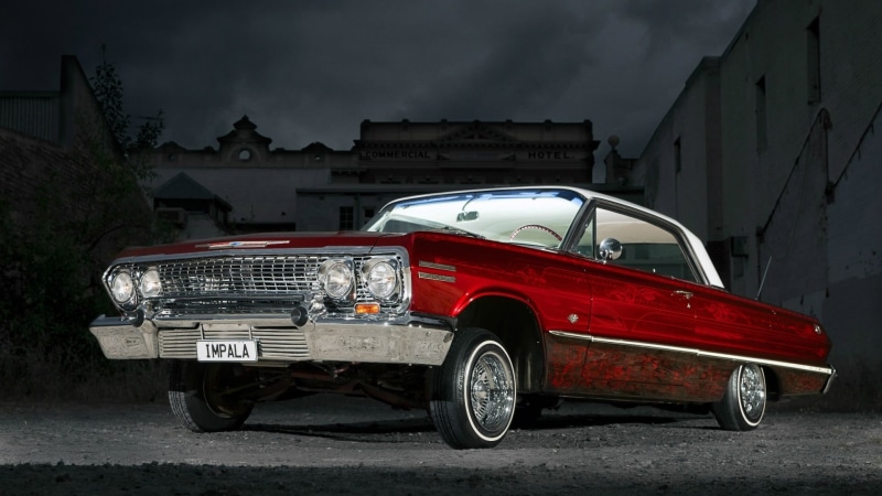 1080P, garage, cloud - sky, vintage car, retro styled, building, car, truck, city, building exterior, mode of transportation, no people, cab, stationary