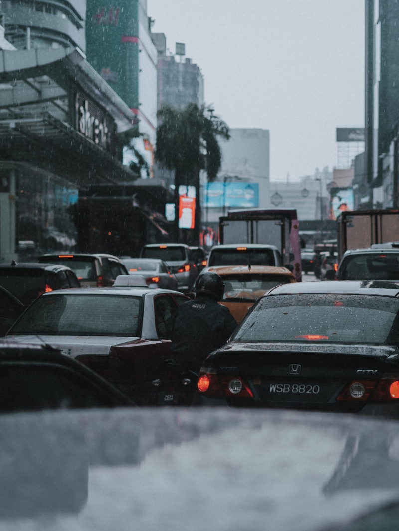  street traffic, outdoors, tone, new York City, skyscraper, business, vision, city Life, road, kuala lumpur, downtown District, transportation