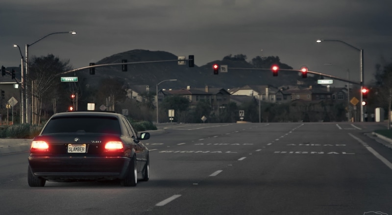city, traffic Jam, bumer, outdoors, road, direction, series, light, lighting equipment, illuminated, 1080P, traffic, dusk, night, black, tuning, seven