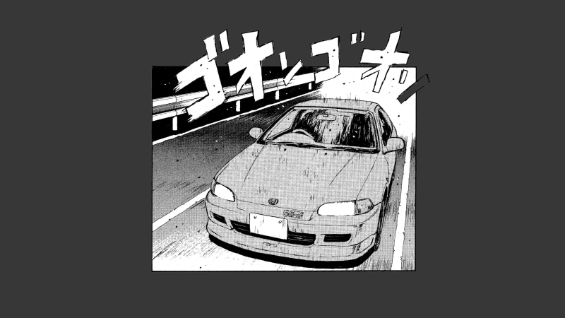 Initial D, Honda Civic, 4K