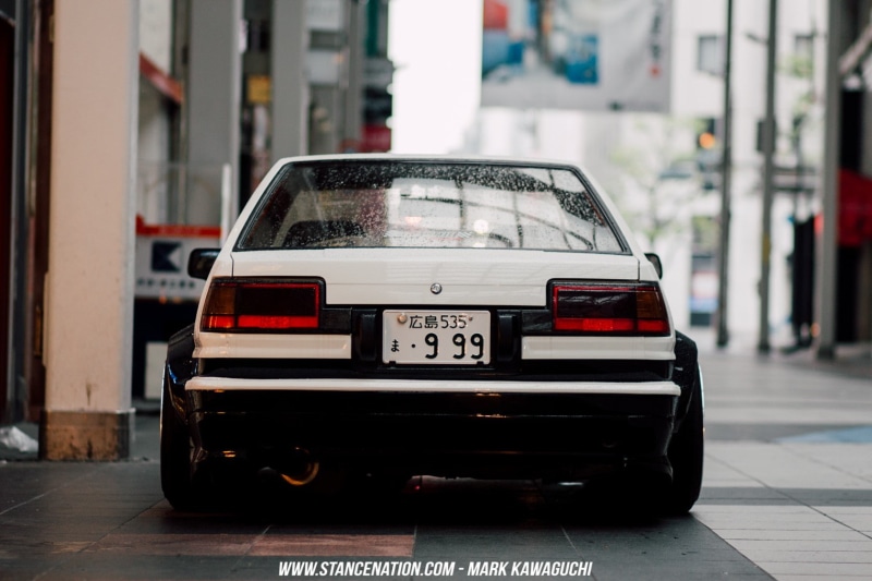 Toyota AE86, built structure, city, building exterior, car, architecture, outdoors, transportation, no people, AE86, motor vehicle, travel, street, focus on foreground