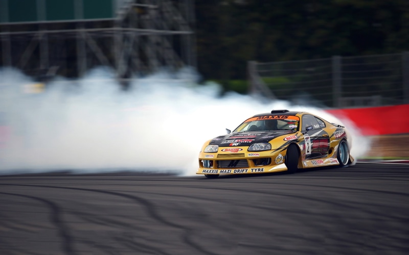 nature, 1080P, sport, city, outdoors, car, transportation, road, no people, toy, yellow, sunlight, Toyota Supra, speed, racecar, motor vehicle, motion