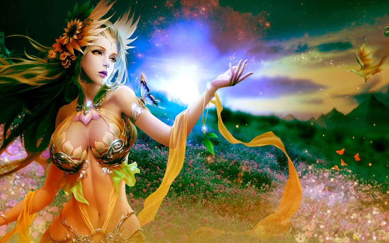 sylvia, nature, art, desktop, goddess, 1080P, skin, league, angels, hd
