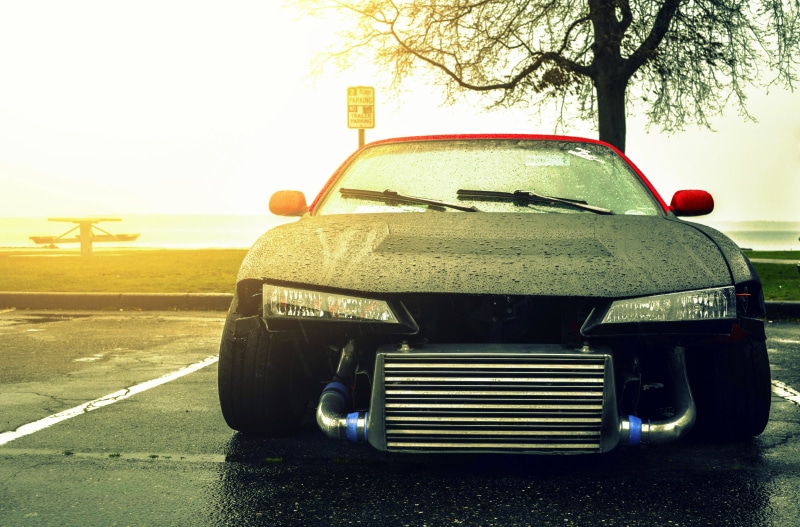 car, front View, sports Car, day, vintage Car, clear sky, no People, mode of transportation, outdoors, road, city, chrome, old, bumper, engine, tree, collectors Car