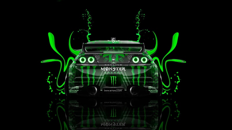 Monster Energy, Acid, arts culture and entertainment, single object, control, Skyline, close-up, Style, Drink, P33, creativity, still life