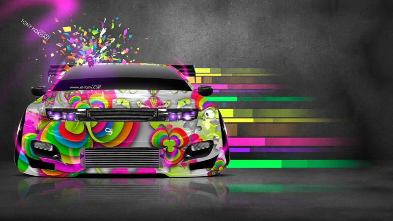 car, colorful, vehicle, Tony Kokhan, 1080P