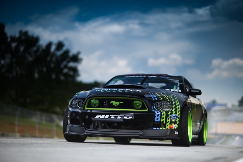 no people, tree, Vaughn Gittin Jr, plant, black, cloud - sky, mode of transportation, transportation, Ford, stationary, motor vehicle, land vehicle, on the move