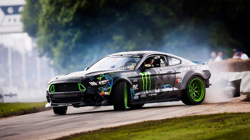 muscle car, Ford Mustang, no people, sports car, competitive sport, motor vehicle, racecar, 1080P, car, American cars, sports race, motion, motor racing track