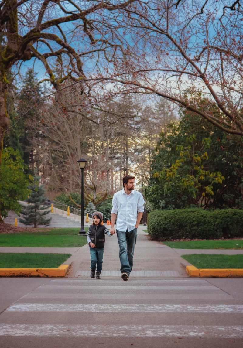 happy, nature, father, front view, family with one child, dad, male, leisure activity, smile, adult, mid adult men, man, two people, son, full length, day