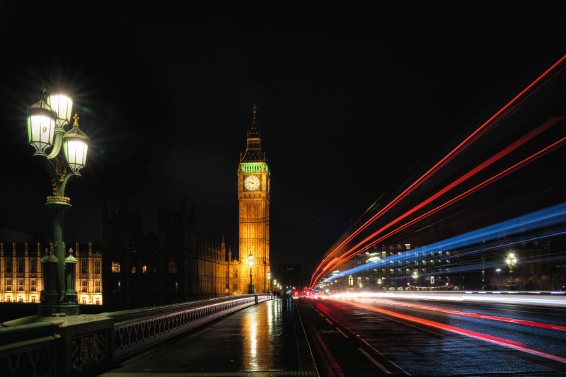 architecture, Westminster Bridge, tower, Explored, 5K, Night, Travel, dusk, illuminated, street, cityscape, Big Ben, houses Of Parliament - London, time lapse