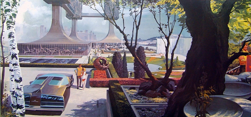 Syd Mead, concept art, automotive, 1080P