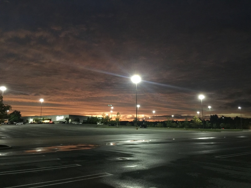 car, illuminated, city, street, road, motor vehicle, built structure, mode of transportation, 2K, sky, lens flare, lighting equipment, architecture, parking