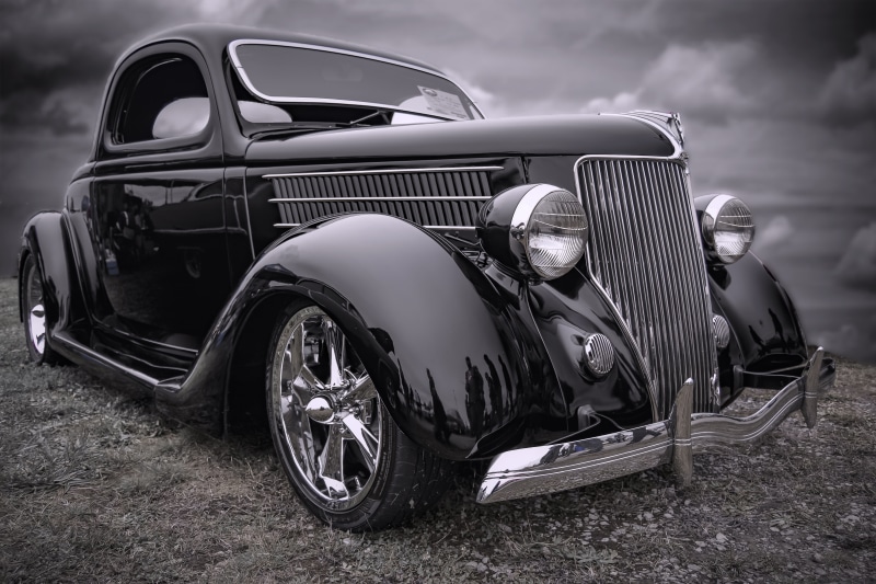 day, nostalgia, auto, stationary, antique, field, cloud - sky, nostalgic, retro, metal, transportation, ford, land, classic, land vehicle, motor vehicle