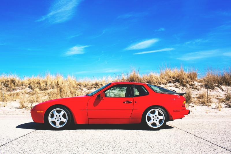 tree, street, 4K, no People, car, outdoors, day, transportation, stationary, technology, wheel, blue, land Vehicle, sports Car, mode of transportation