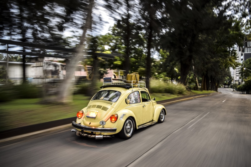 ontario - Canada, lapse, taxi, headlight, chrome, park, transportation, town, vocho, compact Car, street, traffic, volkswagen, day, car, tire, red, trees