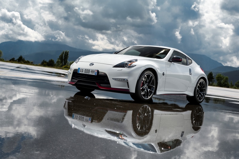 Nissan 370Z, luxury cars, white, Fairlady Z, review, test drive, 4K, sports car, front, NISMO