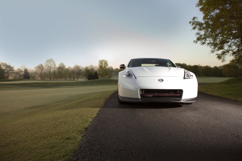 Nissan 370Z, review, front, 5K, test drive, sports car, NISMO, Fairlady Z, white, luxury cars