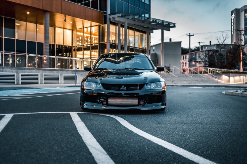 road, black, speed, modern, rim, 5K, headlight, urban, car, newfoundland, land Vehicle, cityscape, urban Scene, illuminated, lancer, outdoors, germany