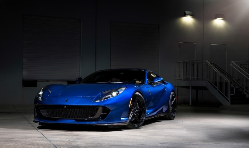 Ferrari, Blue Car, Vehicle, Supercar, Grand Tourer, Sport Car, 1080P, Car, Ferrari 812 Superfast