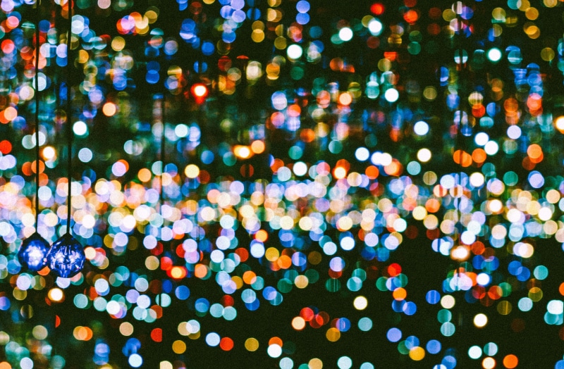 circle, light - natural phenomenon, photographic Effects, colourful, defocused, light, christmas, illuminated, multicolored, abstract backgrounds, blue