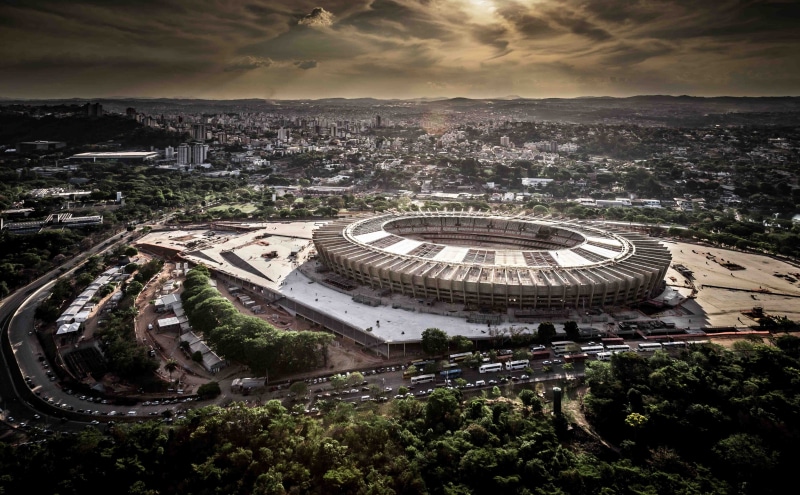 plant, built structure, building, tourism, Stadium, world, Football, no people, world cup, history, outdoors, travel destinations, cityscape, brazil, high angle view