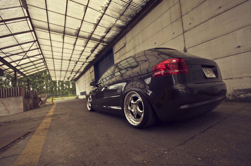 Desktop, day, no people, cars walls, shopping, wheel, tire, architecture, auto, 4K, stationary, transportation, black, audi, damaged, cars, photo, land vehicle