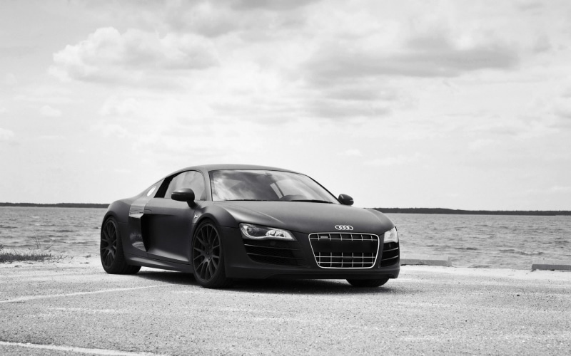 Audi, water, Audi R8 V10, Audi R8, front angle view, Audi R8 Type 42, 1080P, car