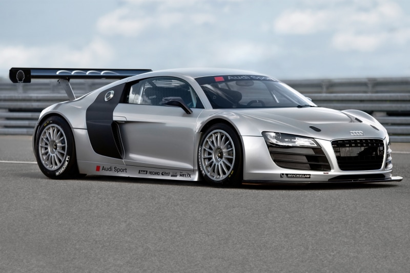 front angle view, car, Audi R8, Audi R8 Type 42, Audi R8 LMS, 2K