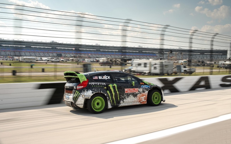 cars, energy, black, monster, rallycross, ford, racing, green, car, 1080P