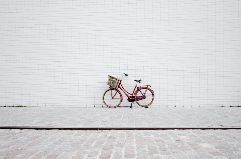 commuter, netherlands, minimal, stationary, mode of transportation, transportation, outdoors, parking, pattern, land vehicle, neighborhood, pastel, bike