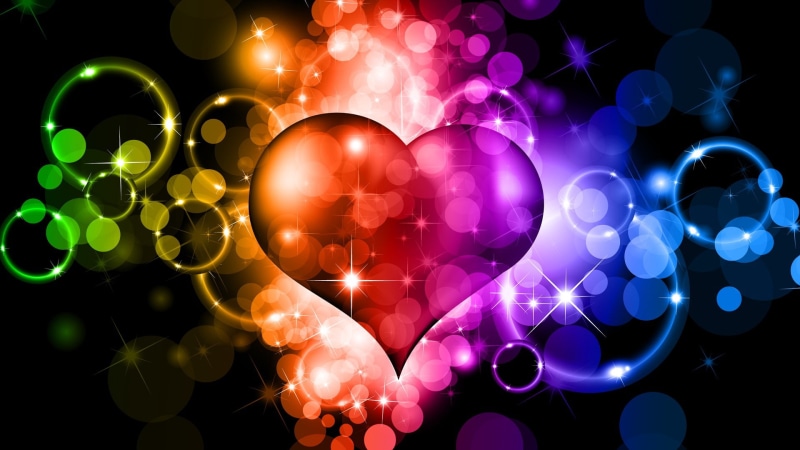 heart shaped, bright, light, decoration, purple, graphic design, close-up, heart, no people, light - natural phenomenon, illuminated, circle, lighting equipment