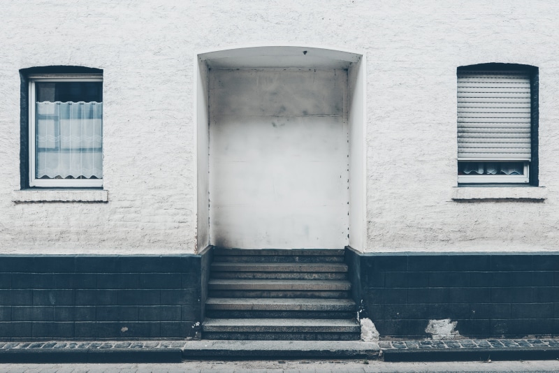 built Structure, residential district, photo, staircase, day, s, city, door, concrete, entrance, house, building Exterior, glass - material, close, old