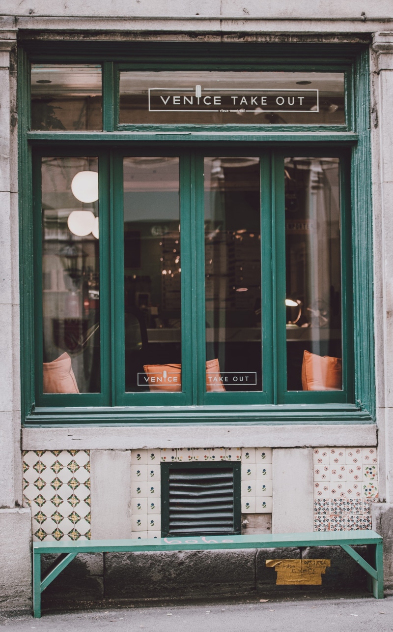 turquoise colored, built structure, communication, text, business, western script, window, glass - material, no people, venice, windowpane, public transportation