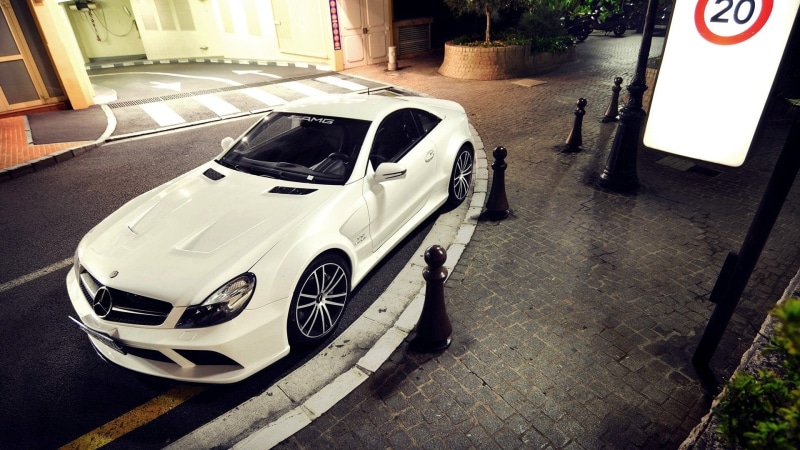 series, streets, sl65, amg, cars, mercedes benz, mercedes, 1080P, benz, black