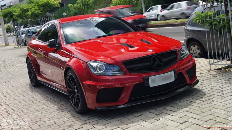 city, paving stone, parking, street, convertible, vintage car, land vehicle, day, motor vehicle, luxury, red, no people, retro styled, 720P, car, Mercedes-Benz C63 AMG