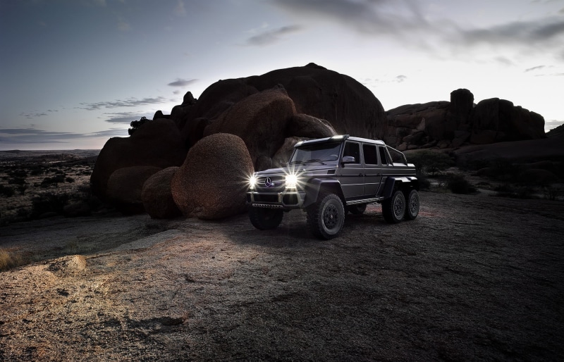 outdoors, gray, benz, g, Mercedes-Benz, trucks, no people, nature, solid, road, rock, cloud - sky, wheel, transportation, 1080P, car, land, 6x6, scenics - nature
