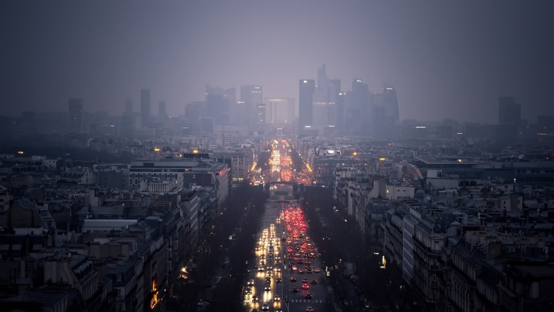 new York City, lights, photography, aerial, high Angle View, office Building, city, downtown District, La Defense Paris, modern, famous Place, building Exterior