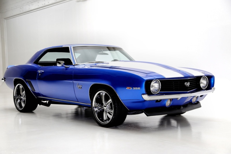 blue, (ss), chevrolet, 1080P, 396, camaro, 1969