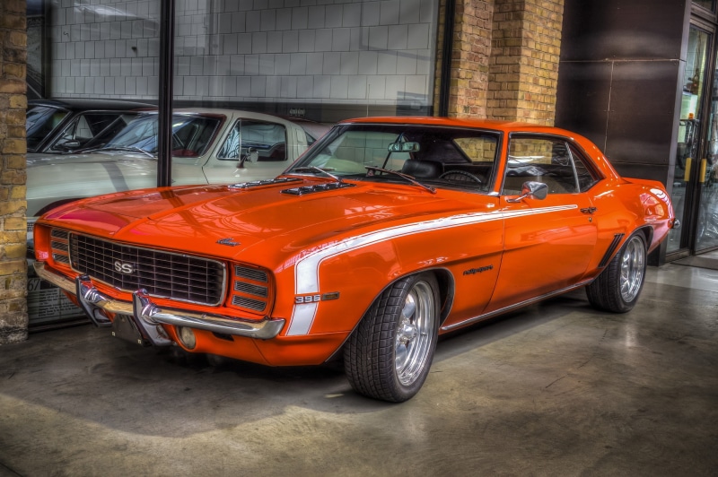 coupe, Classic, Cars s HD, Chevrolet, orange, camaro, 1080P, ss, Muscle Car, 396 SS