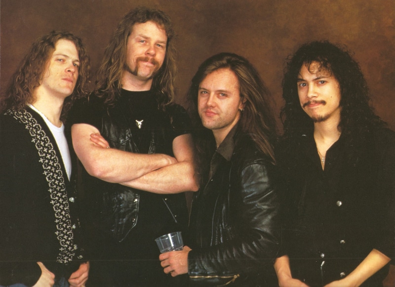 celebration, positive emotion, friendship, Kirk Hammett, Beards, young men, James Hetfield, drink, adult, men, young women, young adult, togetherness, alcohol