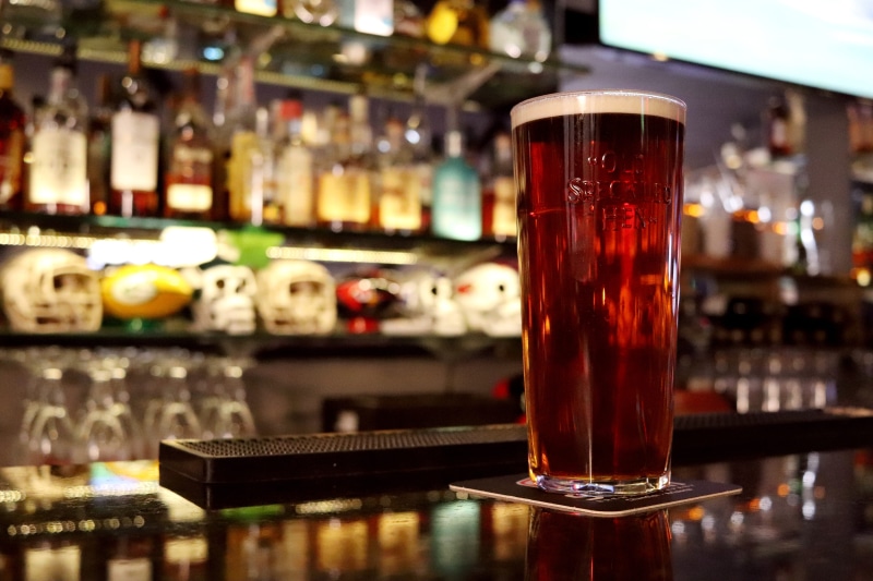 bar, pint glass, household equipment, beer glass, english, no people, focus on foreground, ale, bar counter, drink, drinking glass, refreshment, tavern