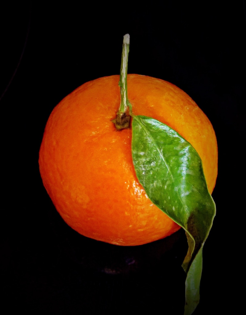 ripe, food and drink, sweet, vitamin c, fruit, orange color, still life, juicy, black background, delicious, orange, studio shot, seedless, freshness, healthy eating