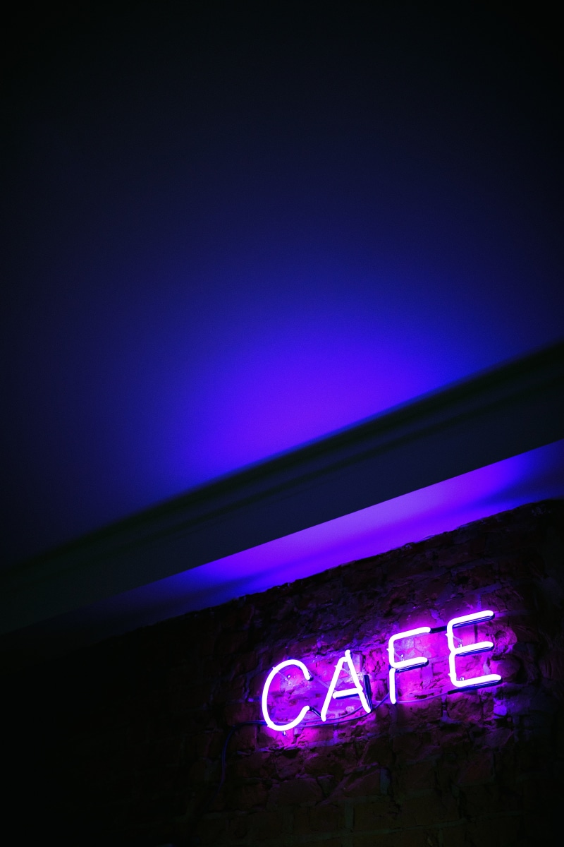 illuminated, dusk, night, capital letter, text, western script, message, lighting equipment, blue, information, communication, letters, dark, low angle view